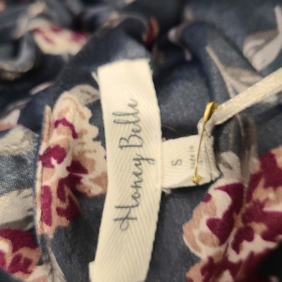 NWT Honey Belle grey satin feel floral jumpsuit - Picture 9 of 9